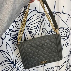 like new grey Bebe crossbody!